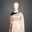 Matka Zari Jamdani Saree – Ivory Pearl with Handwoven Rose-Gold Zari Jamdani &amp; Broad Konia Pallu