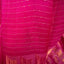 Sitara - Matka Silk Sequins Jamdani Saree - Vibrant Fuchsia Magenta with Handwoven Jamdani Chevron & Micro-Sequin Pallu