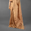 Sitara - Matka Silk Sequins Jamdani Saree - Warm Biscuit Beige with Handwoven Jamdani Chevron & Micro-Sequin Pallu