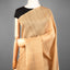 Sitara - Matka Silk Sequins Jamdani Saree - Warm Biscuit Beige with Handwoven Jamdani Chevron & Micro-Sequin Pallu