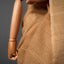 Sitara - Matka Silk Sequins Jamdani Saree - Warm Biscuit Beige with Handwoven Jamdani Chevron & Micro-Sequin Pallu