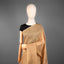 Sitara - Matka Silk Sequins Jamdani Saree - Warm Biscuit Beige with Handwoven Jamdani Chevron & Micro-Sequin Pallu