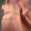 Dyuti - Dusty Rose Gold with Electric Blue Border, Tissue Kanjivaram Silk Saree