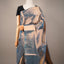 Dyuti - Steel Blue Gold with Dual-Toned Metallic Sheen Tissue Kanjivaram Silk Saree