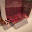 Kantha Vriksha Linen Saree – Deep Plum Maroon with Hand-Embroidered Marigold &amp; Vine Needlework