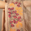Kantha Vriksha Linen Saree – Natural Beige with Hand-Embroidered Marigold &amp; Terracotta Floral Jaal