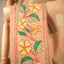 Kantha Vriksha Linen Saree – Camel Beige with Hand-Embroidered Marigold Blooms &amp; Verdant Foliage