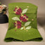Malhar Olive Green Muslin Jamdani Unstitched Suit Set – Wine Floral Handwoven Motifs