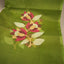 Malhar Olive Green Muslin Jamdani Unstitched Suit Set – Wine Floral Handwoven Motifs