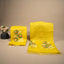 Malhar Lemon Yellow Muslin Jamdani Unstitched Suit Set – Multicolour Floral Handwoven Motifs