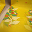 Malhar Lemon Yellow Muslin Jamdani Unstitched Suit Set – Multicolour Floral Handwoven Motifs