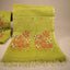 Malhar Chartreuse Green Muslin Jamdani Unstitched Suit Set – Terracotta Tree-of-Life Handwoven Motifs