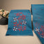 Malhar Teal Blue Muslin Jamdani Unstitched Suit Set – Terracotta Tree-of-Life Handwoven Motifs
