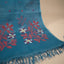 Malhar Teal Blue Muslin Jamdani Unstitched Suit Set – Terracotta Tree-of-Life Handwoven Motifs