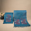 Malhar Teal Blue Muslin Jamdani Unstitched Suit Set – Terracotta Tree-of-Life Handwoven Motifs