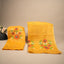 Malhar Bright Yellow Muslin Jamdani Unstitched Suit Set – Coral-Red Floral Handwoven Motifs