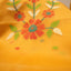 Malhar Bright Yellow Muslin Jamdani Unstitched Suit Set – Coral-Red Floral Handwoven Motifs