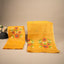 Malhar Bright Yellow Muslin Jamdani Unstitched Suit Set – Coral-Red Floral Handwoven Motifs