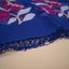 Malhar Royal Sapphire Blue Muslin Jamdani Unstitched Suit Set – Magenta Floral Handwoven Motifs