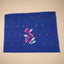 Malhar Royal Sapphire Blue Muslin Jamdani Unstitched Suit Set – Magenta Floral Handwoven Motifs