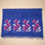 Malhar Royal Sapphire Blue Muslin Jamdani Unstitched Suit Set – Magenta Floral Handwoven Motifs