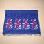 Malhar Royal Sapphire Blue Muslin Jamdani Unstitched Suit Set – Magenta Floral Handwoven Motifs