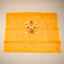 Malhar Bright Yellow Muslin Jamdani Unstitched Suit Set – Coral-Red Floral Handwoven Motifs