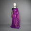 Matka Silk Jamdani Saree - Royal Magenta Purple with Handwoven Multicolor Floral Motifs & Luminous Pallu