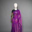 Matka Silk Jamdani Saree - Royal Magenta Purple with Handwoven Multicolor Floral Motifs & Luminous Pallu