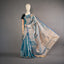 Dyuti - Cerulean Aqua Gold with Electric Blue Border Tissue Kanjivaram Silk Saree