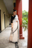 Ivory Heritage – Handwoven Pure Cotton Jamdani Saree in White and Charcoal Grey