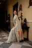 Pure cotton Jamdaani Saree with colorful spotted body and floral Pallu