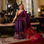 Dark Purple and Rani Pink Matka Jamdaani Saree