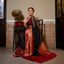 Deep Black Kora Banarasi Silk Saree with Pink-Gold Zari Border