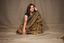 Noir Mustard Bloom, Handcrafted Black Kanthha Saree with Mustard & White Detailing