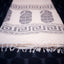Ivory Heritage – Handwoven Pure Cotton Jamdani Saree in White and Charcoal Grey