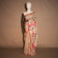 Beige Pure Tassar Kantha Saree with Multicolor Abstract Faces