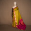 Lime Green South Silk Saree with Magenta Zari Pallu