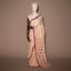 Natural Beige Jamdaani Saree with Red and Black Accents