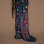 Garden of Timeless Weaves - Pure Khadi Navy Blue Jamdaani Saree