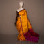 Golden Yellow & Rani Pink Kanjivaram Silk Saree