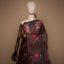 Radiance of Silver Blossoms – Pure Black and Silver Matka Tissue Saree