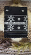 Midnight Whisper – Pure Cotton Jamdaani Saree in Black and Ivory